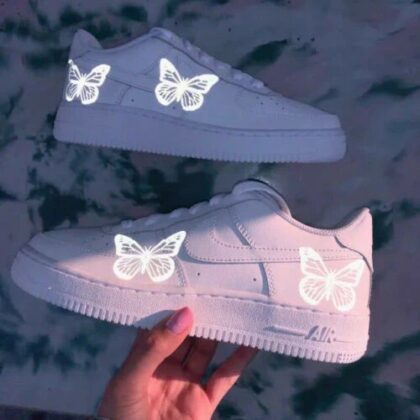 Reflective Butterfly Air Force 1 Custom