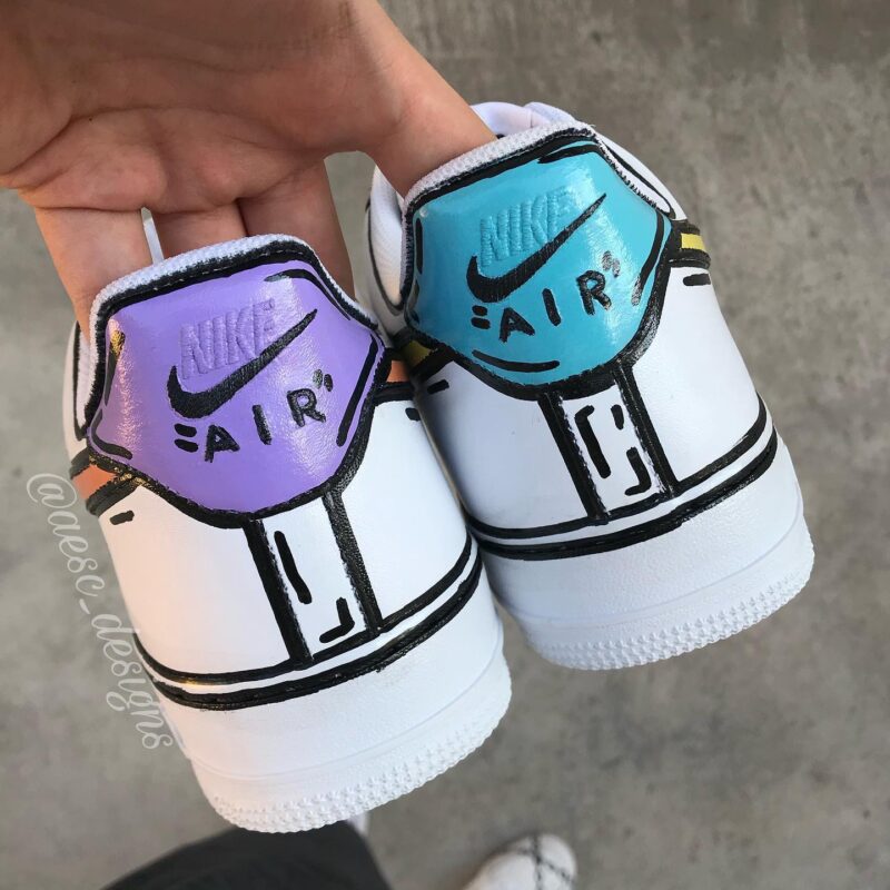 Reverse Cartoon Air Force 1 Custom - Image 2