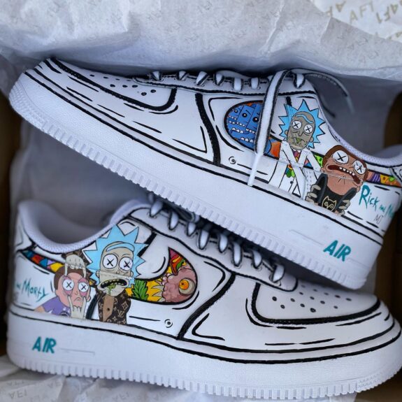 Rick and Morty Air Force 1 Custom - Daniel Customs