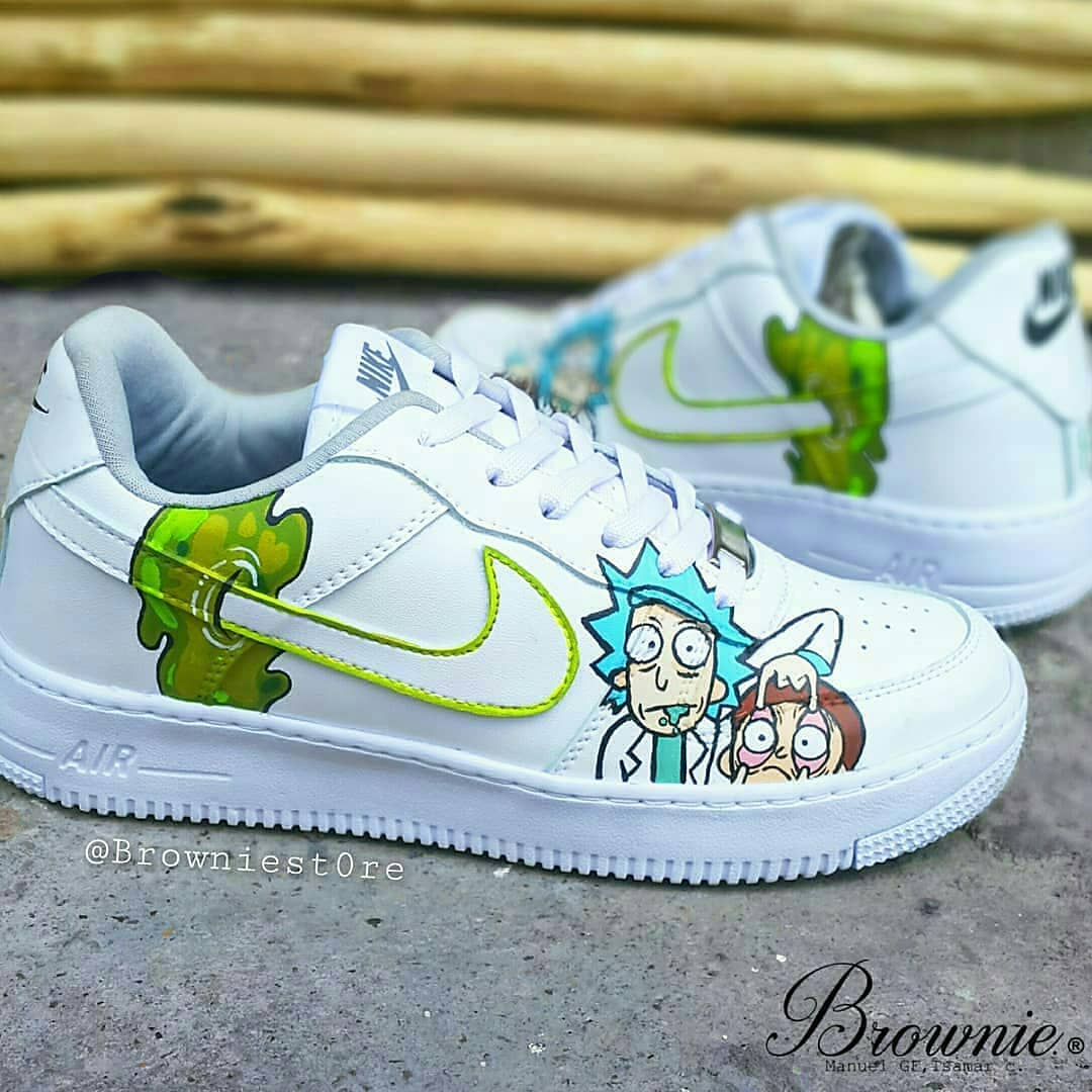 Rick and Morty Air Force 1 Custom - Daniel Customs