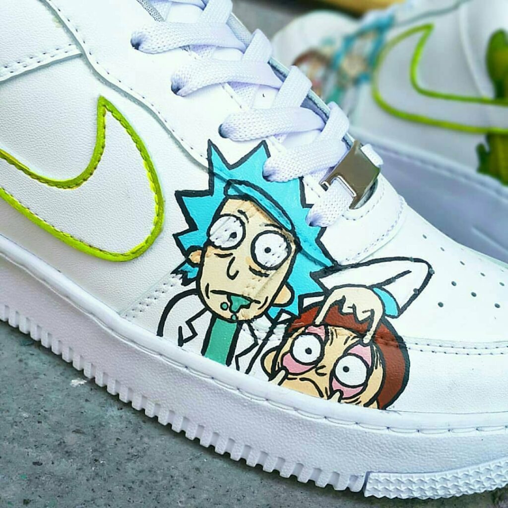 Rick and Morty Air Force 1 Custom - Daniel Customs