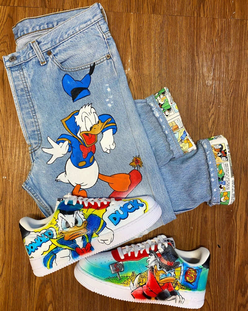 Scrooge McDuck x Donald Duck Air Force 1 Custom