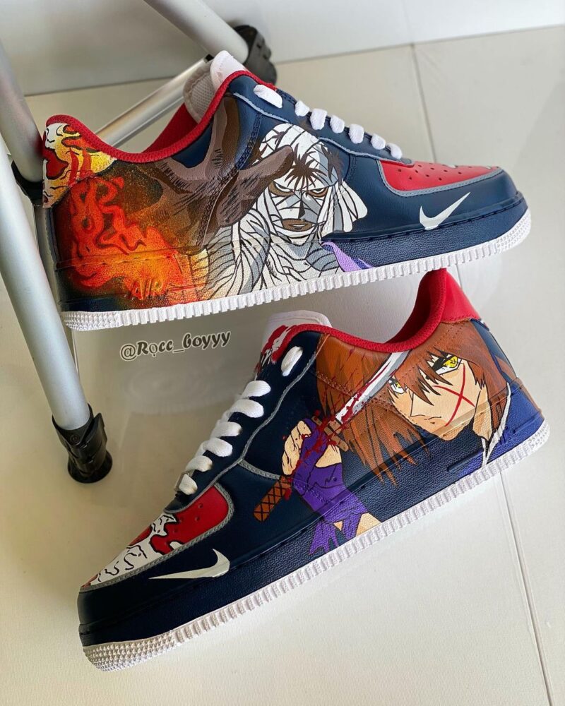 Shishio x Kenshin x Saito Hajime x Hiko Seijuro Air Force 1 Custom