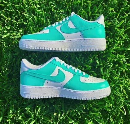 South Beach Two Tone Teal Beach Air Force 1 Custom