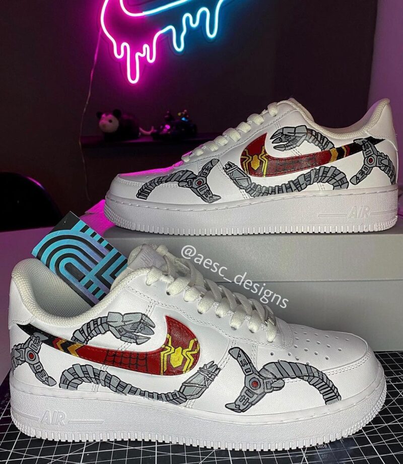 Spider Man x Doctor Octopus Air Force 1 Custom