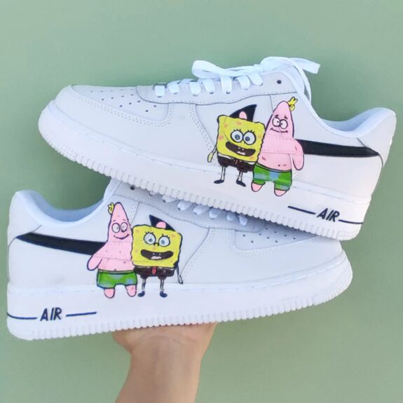 SpongeBob SquarePants Air Force 1 Custom - Daniel Customs