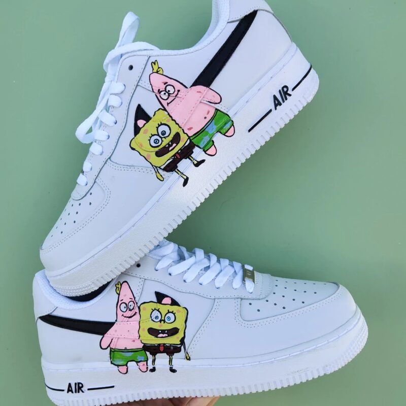 SpongeBob SquarePants Air Force 1 Custom - Image 2