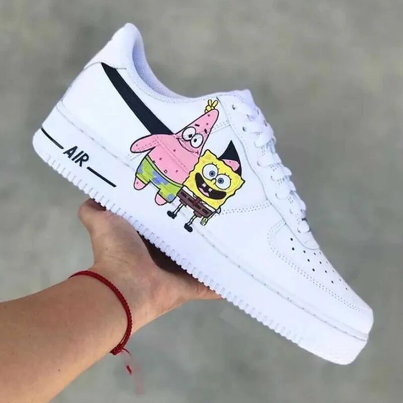 SpongeBob SquarePants Air Force 1 Custom - Image 3