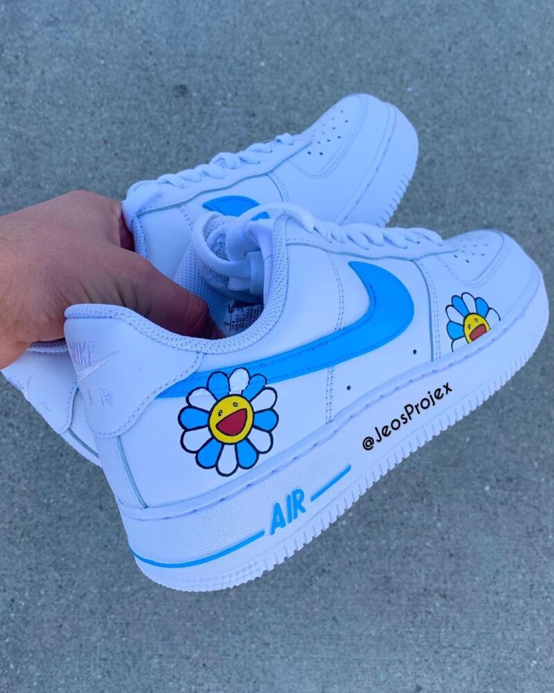 Takashi Murakami Blue Air Force 1 Custom - Image 2