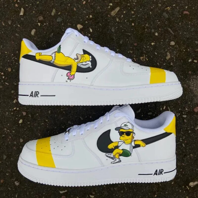 The Simpsons Air Force 1 Custom