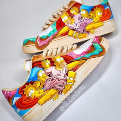 The Simpsons Air Force 1 Custom