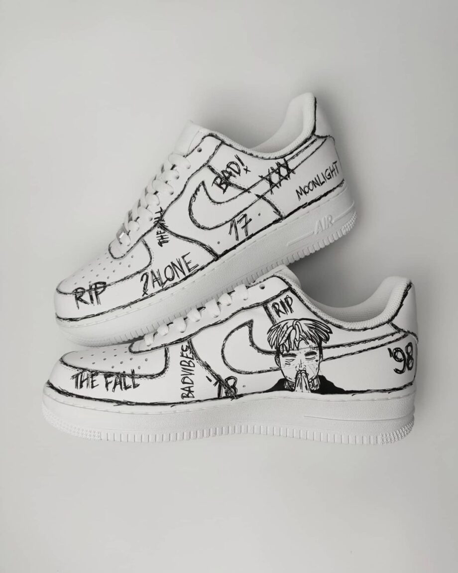 XXXtentacion Sketch Air Force 1 Custom Daniel Customs Xxxtentacion sketch air force 1 custom daniel customs