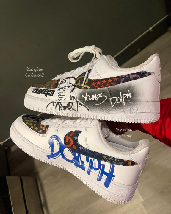 Young Dolph Air Force 1 Custom - Daniel Customs