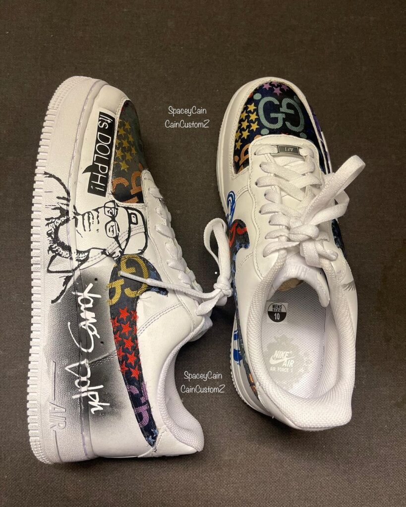 Young Dolph Air Force 1 Custom - Daniel Customs