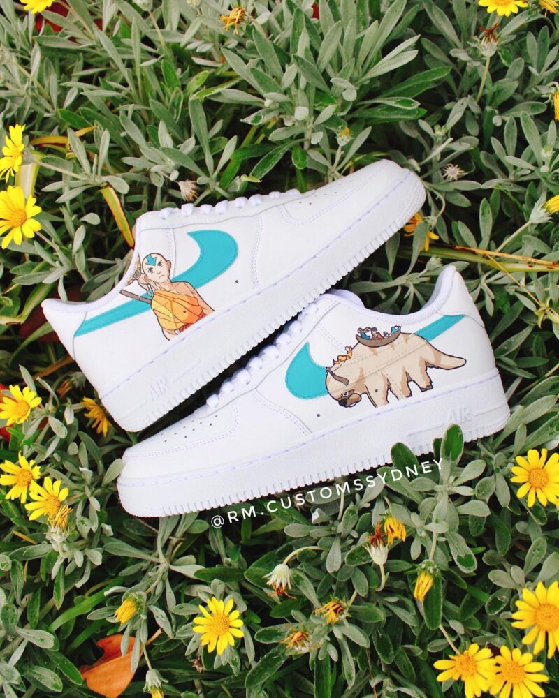 Avatar the Last Airbender - Aang and Appa Air Force 1 Custom