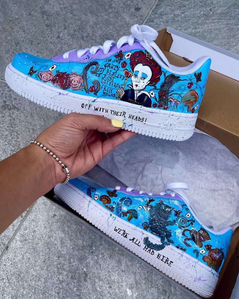 Alice in Wonderland Air Force 1 Custom - Image 2