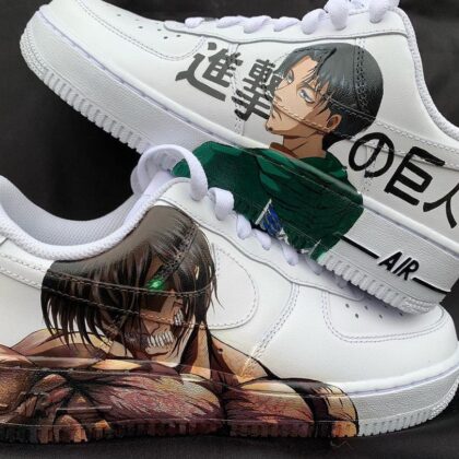 Attack on Titan - Eren x Levi Air Force 1 Custom