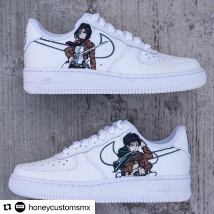 Attack on Titan - Eren x Mikasa Air Force 1 Custom