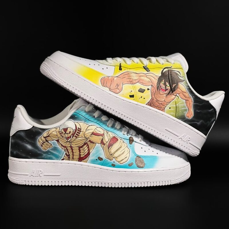 Attack on Titan - Eren x Reiner Air Force 1 Custom