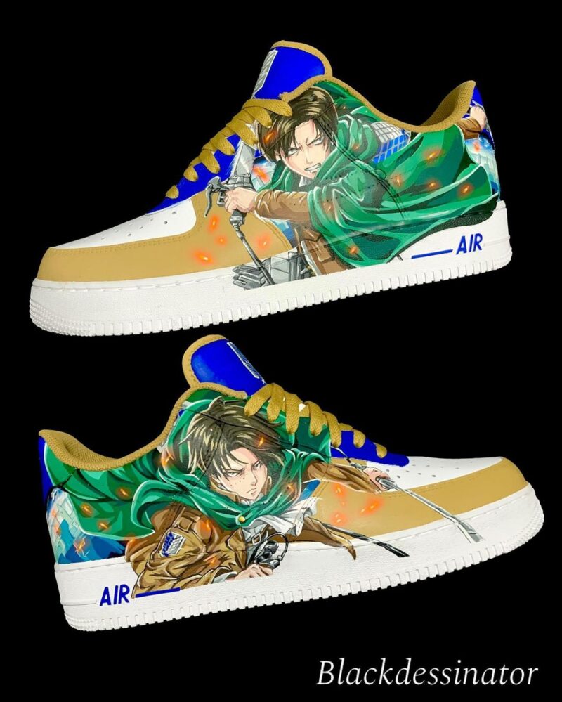 Attack on Titan - Levi Air Force 1 Custom