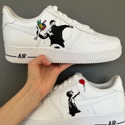 Banksy - Graffiti Air Force 1 Custom