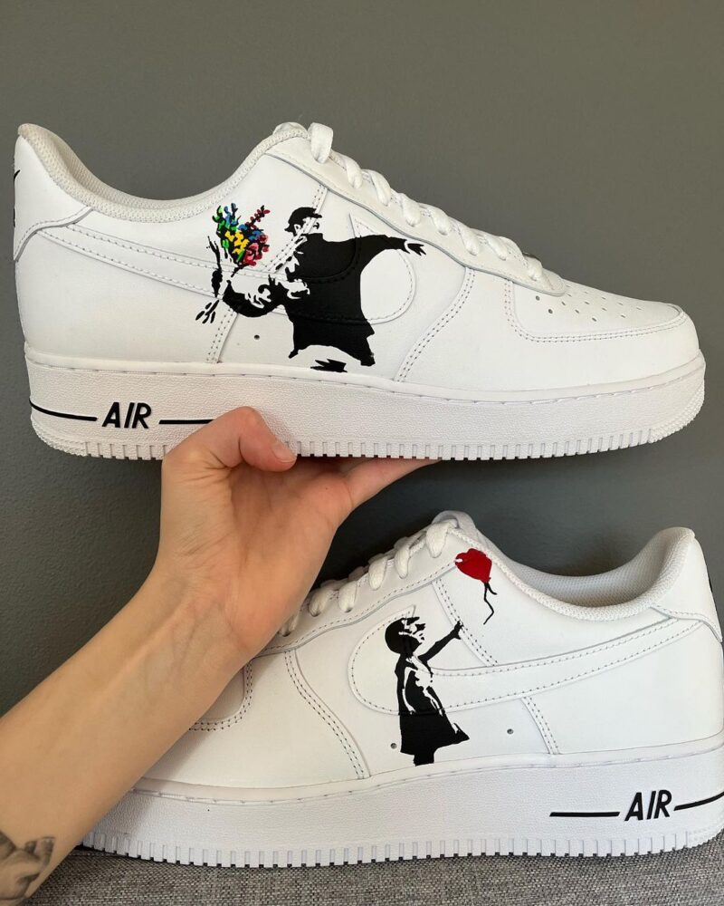 Banksy - Graffiti Air Force 1 Custom