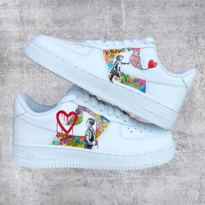 Banksy x Mr Brainwash Air Force 1 Custom