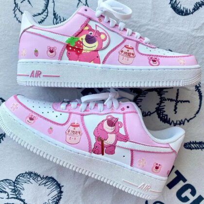 Bear Pink Air Force 1 Custom