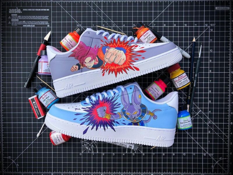 Beerus x Goku Air Force 1 Custom