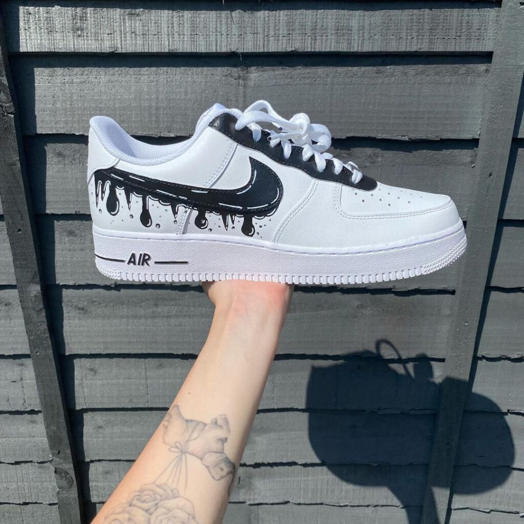 custom air force 1 black drip
