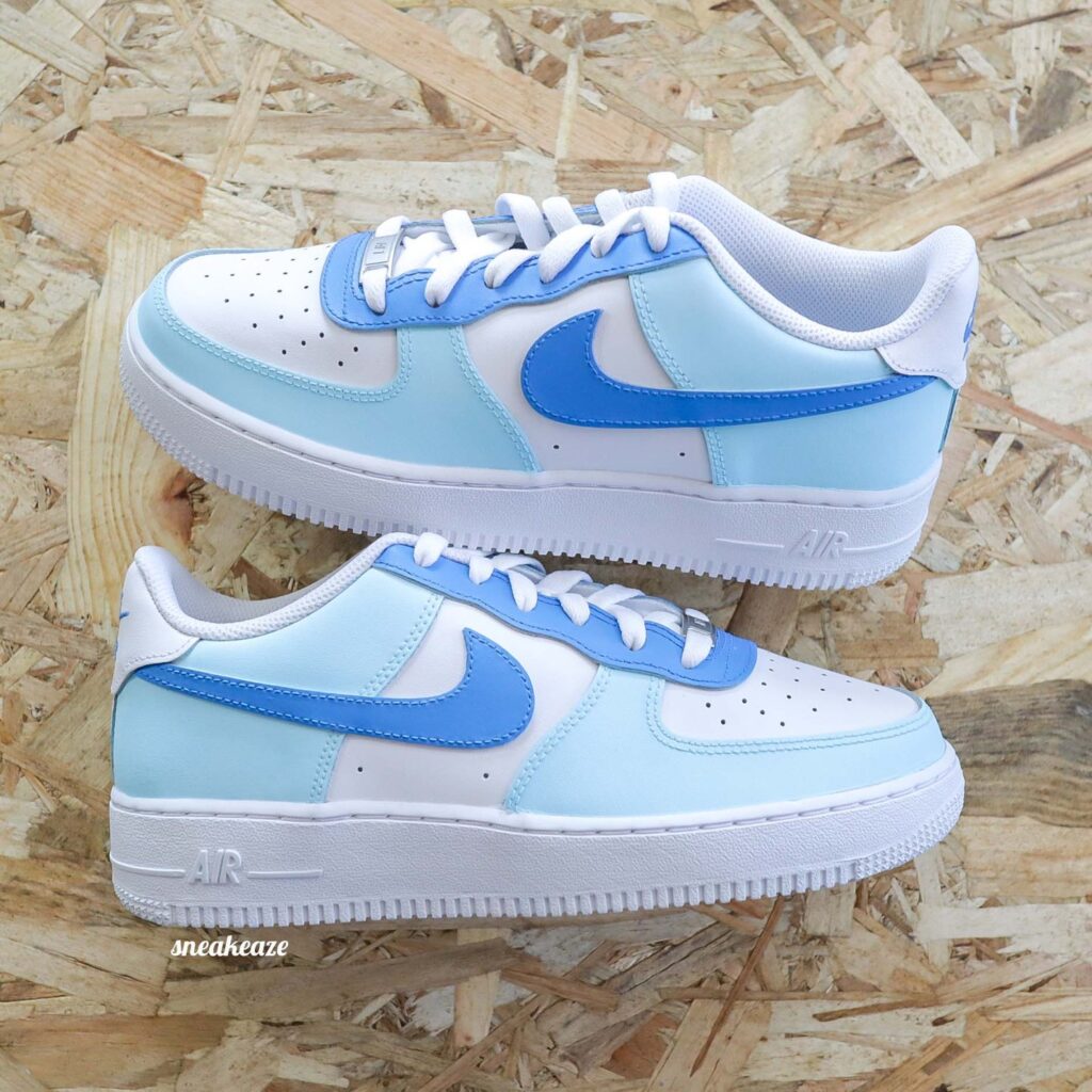 custom blue air force 1