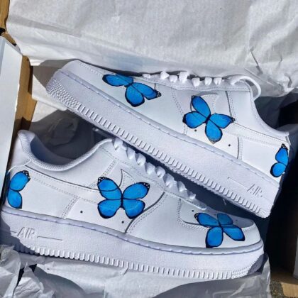 Blue Butterfly Air Force 1 Custom