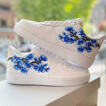 Blue Cherry Blossom Air Force 1 Custom