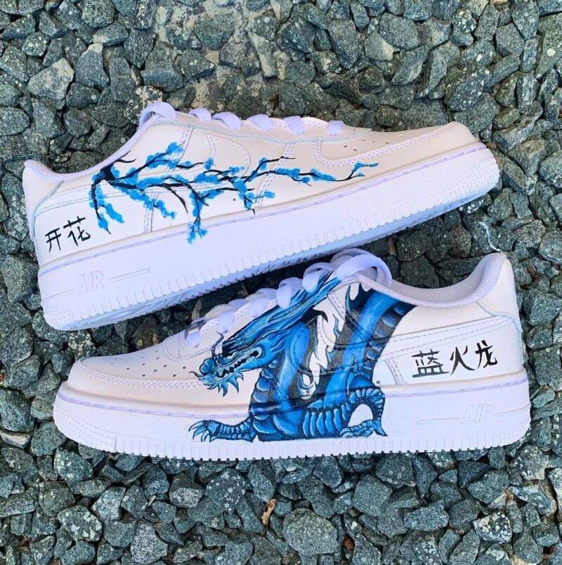 Blue Dragon Air Force 1 Custom