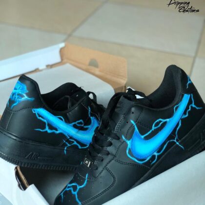 Blue Lightening Air Force 1 Custom