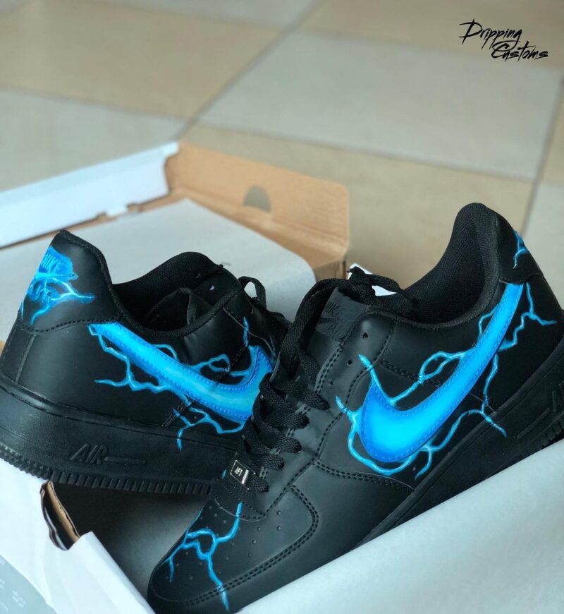 Blue Lightening Air Force 1 Custom