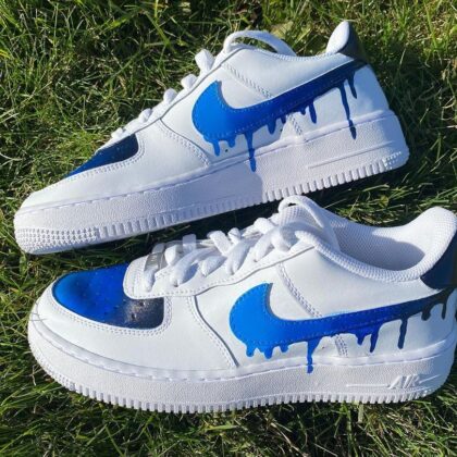 Blue Ombre Air Force 1 Custom