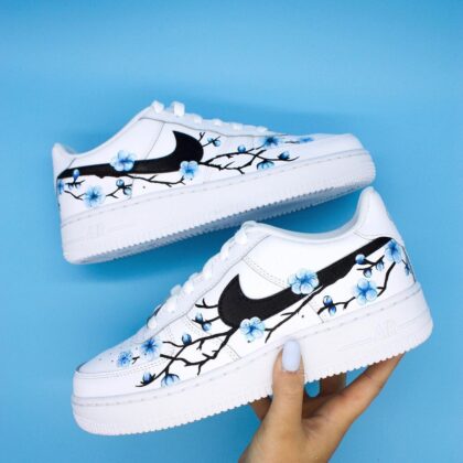 Blue cherry blossom Air Force 1 Custom