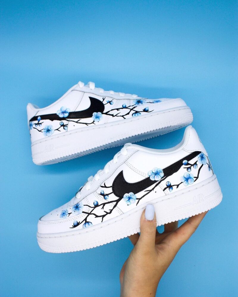 Blue cherry blossom Air Force 1 Custom