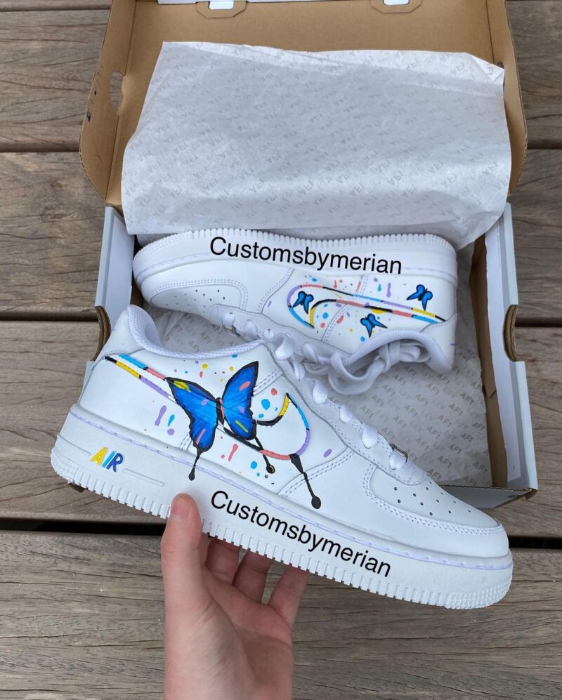 Butterfly Splash Air Force 1 Custom