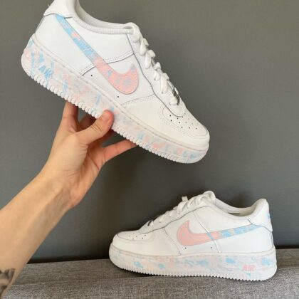 Candy Floss Splatters Air Force 1 Custom