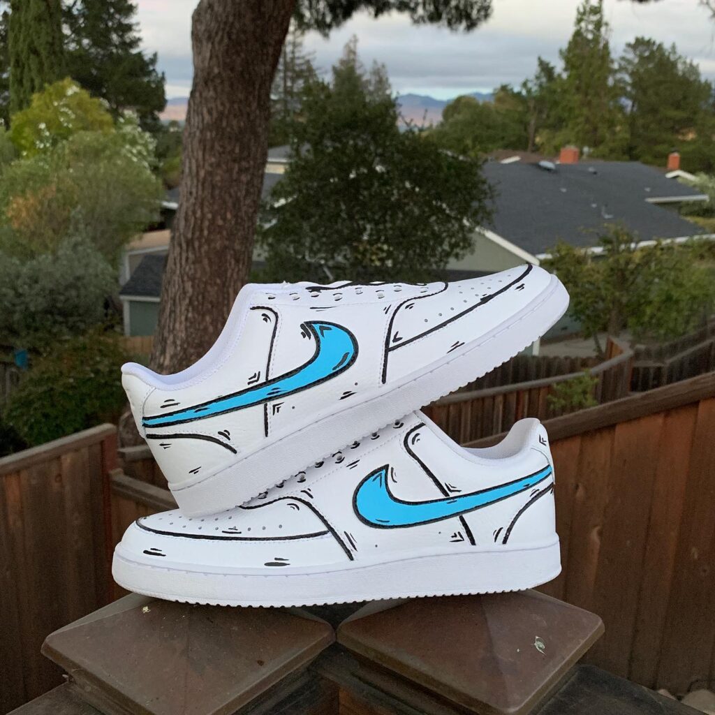 custom air force ones cartoon