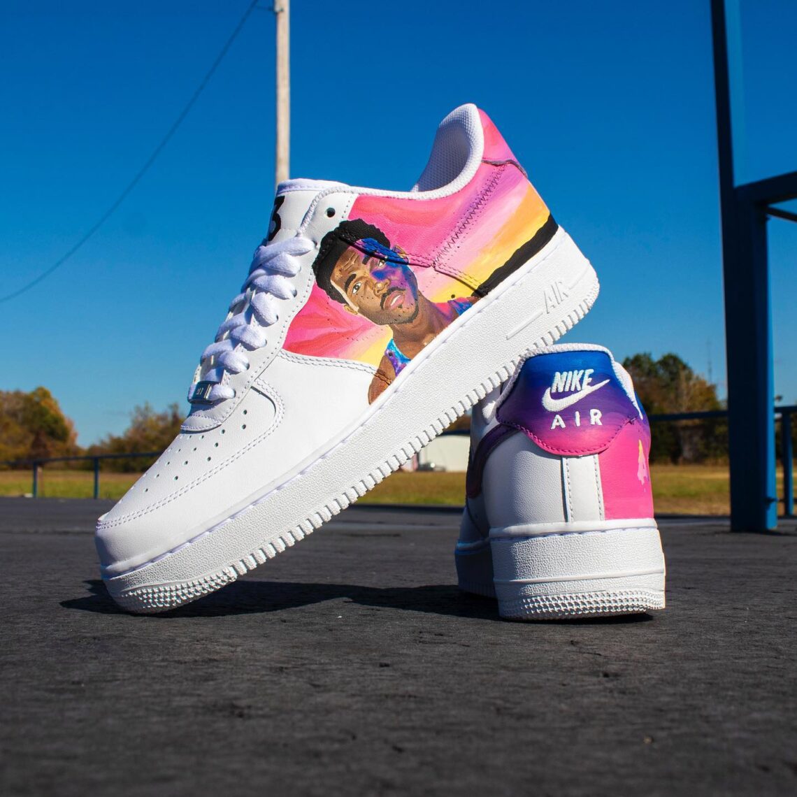 custom rapper air force 1