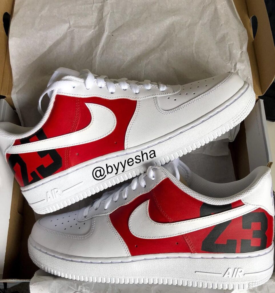 Chicago Bulls Air Force 1 Custom - Daniel Customs