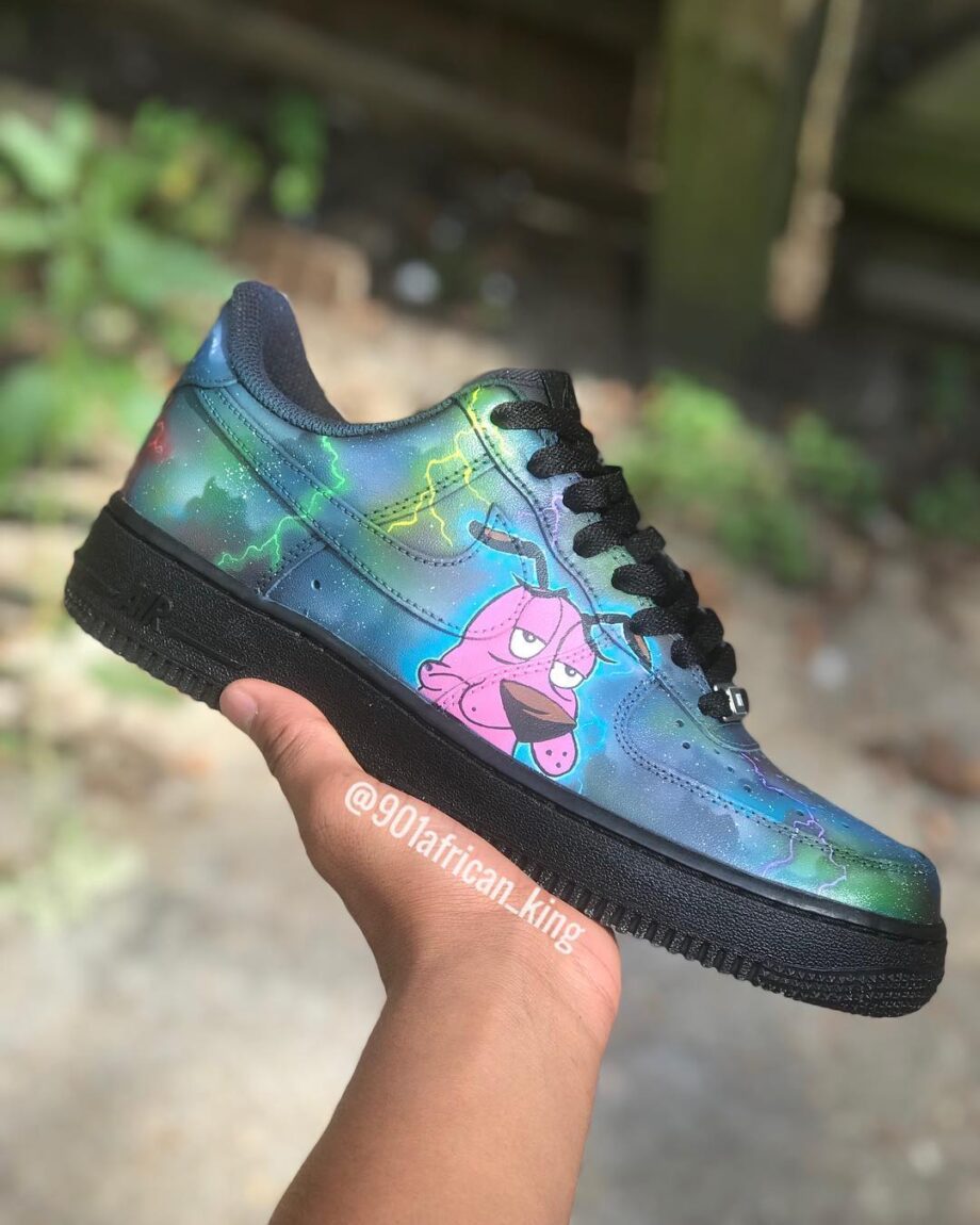 Courage the Cowardly Dog Air Force 1 Custom - Daniel Customs