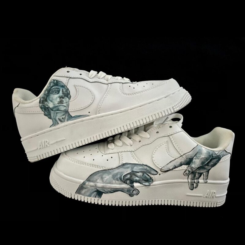 Creation of Adam x Statue of David Air Force 1 Custom