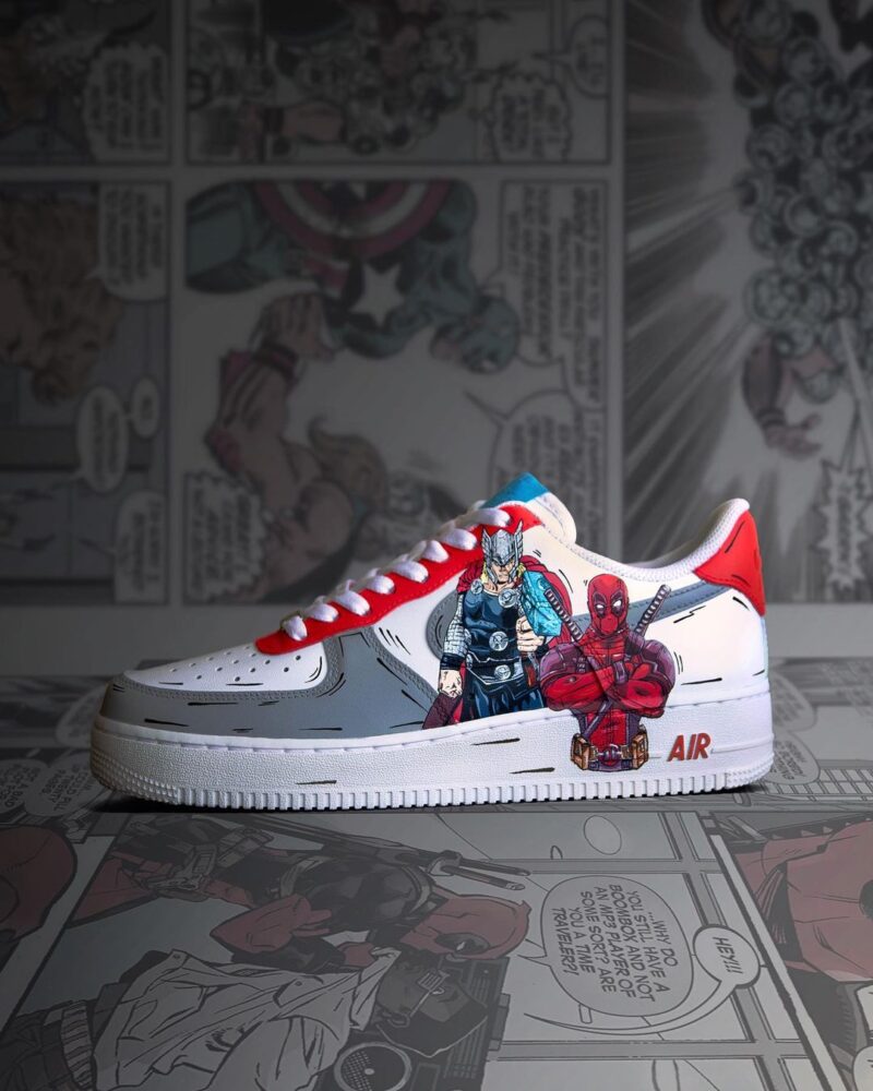 Deadpool x Thor x Captain AmericaAir Force 1 Custom