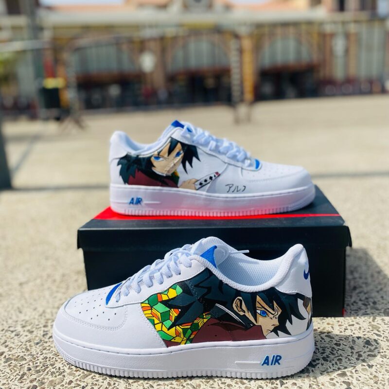 Demon Slayer Kimetsu no Yaiba - Giyu Air Force 1 Custom