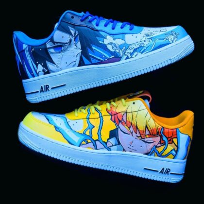 Demon Slayer Kimetsu no Yaiba - Giyu x Zenitsu Air Force 1 Custom