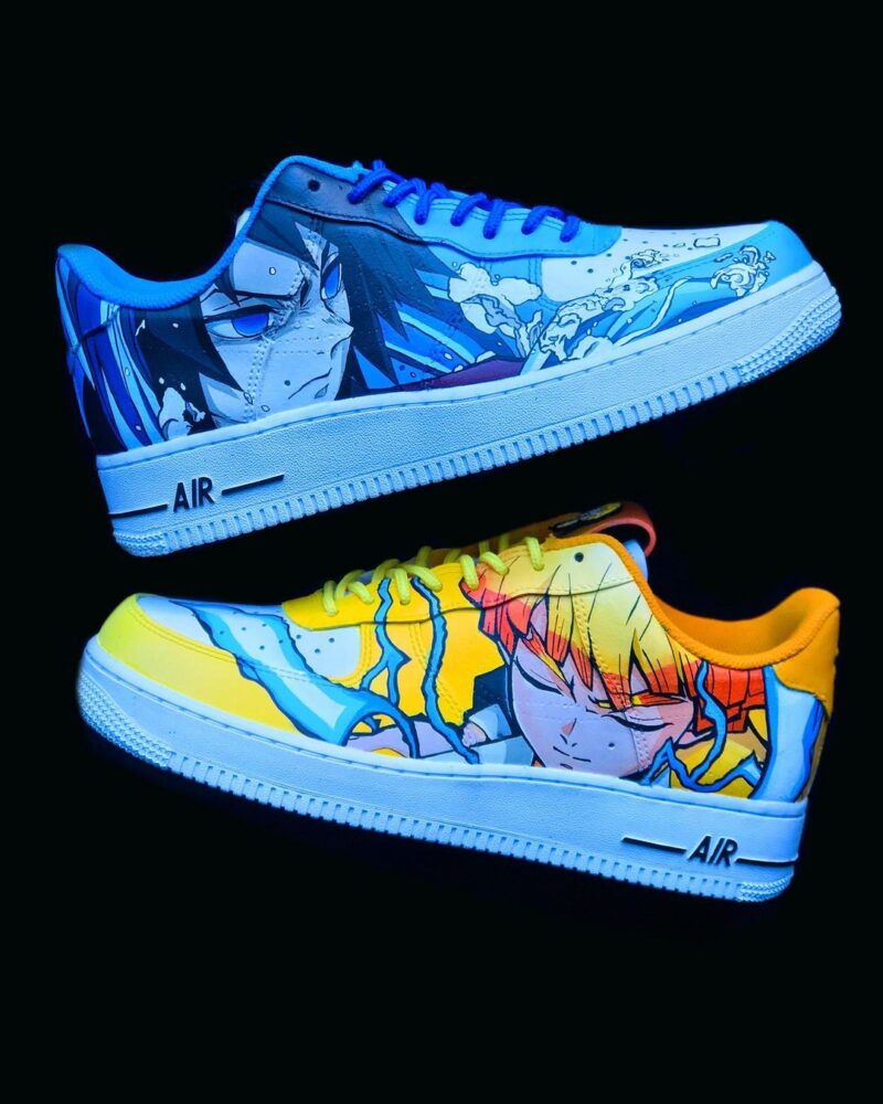 Demon Slayer Kimetsu no Yaiba - Giyu x Zenitsu Air Force 1 Custom